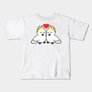 White Cockatoo Love Kids T-Shirt